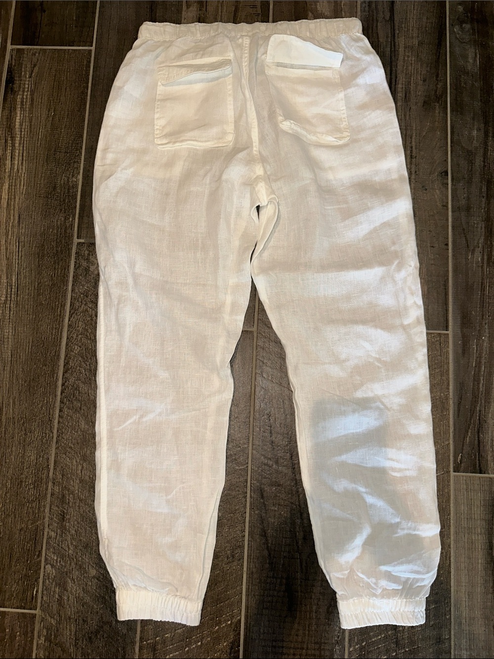 C&C California White Linen Joggers - Picture 4 of 6